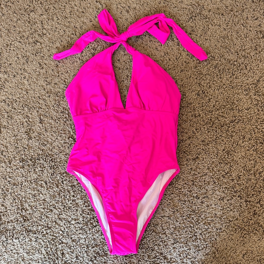 Women’s Pink Halter Swimsuit